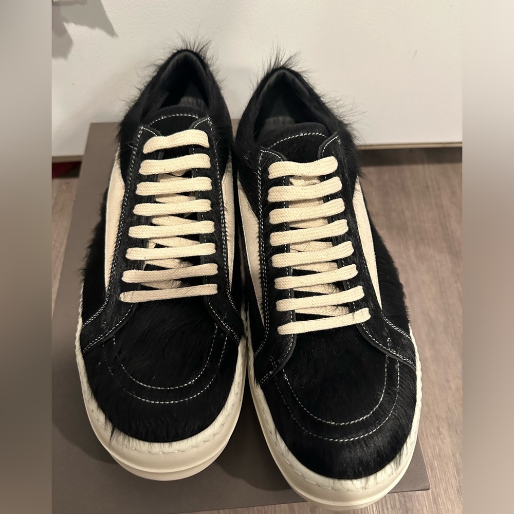 Rick owens pony hair vintage low black size 42 43 44
